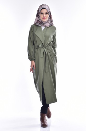 Trenchcoat with Buttons 7313-01 Khaki 7313-01