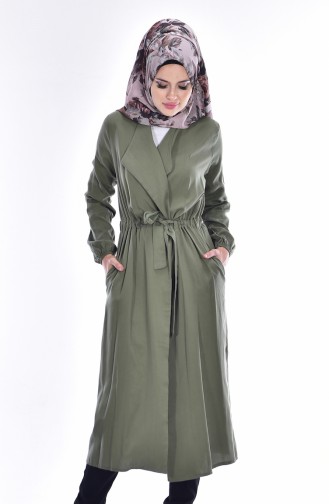 Trenchcoat with Buttons 7313-01 Khaki 7313-01