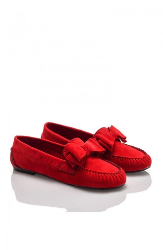 حذاء أكسفورد لون أحمر 601-2