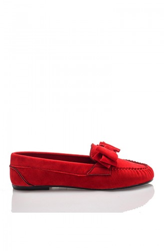 حذاء أكسفورد لون أحمر 601-2