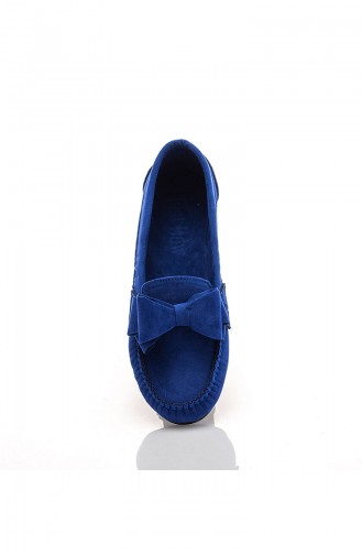 حذاء أكسفورد لون أزرق 602-2