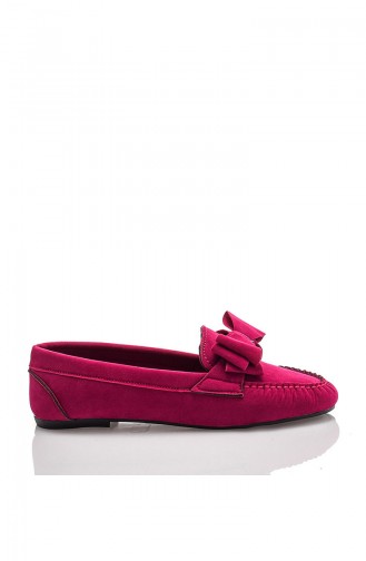 حذاء أكسفورد لون فوشي 603-2