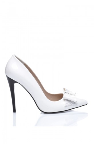White High-Heel Shoes 60