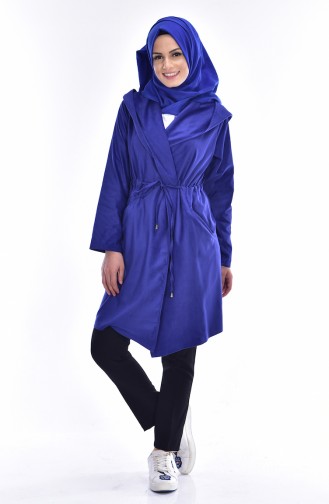 Jacket with Hood 6350-02 Saxon Blue 6350-02