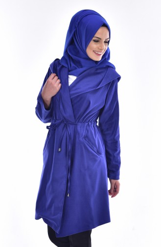 Jacket with Hood 6350-02 Saxon Blue 6350-02