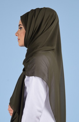Asude Moda XL Schal aus Chiffon 50043-16 Dunkel Grün 16