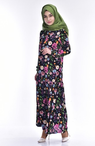 Black Hijab Dress 0094-02