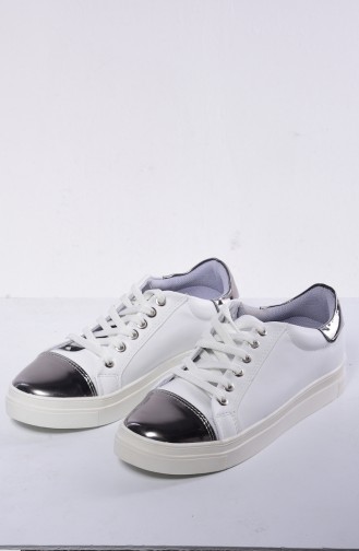 White Sport Shoes 50019-06