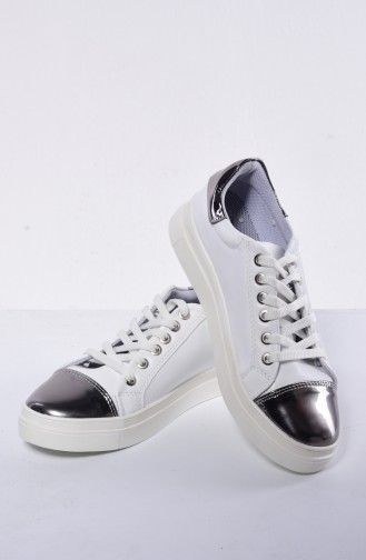 White Sport Shoes 50019-06