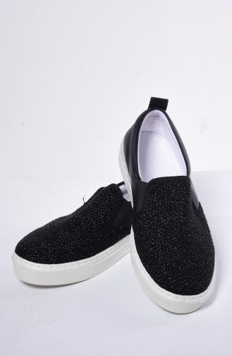Schwarz Tägliche Schuhe 50094-02
