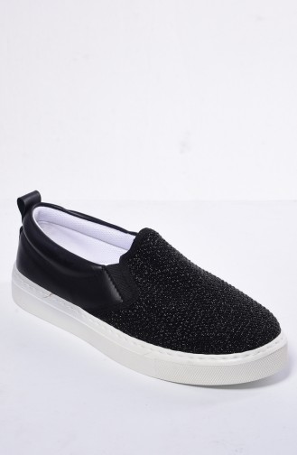 Schwarz Tägliche Schuhe 50094-02