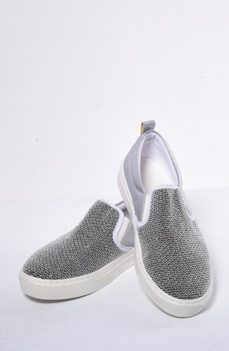 Silbergrau Tägliche Schuhe 50094-03