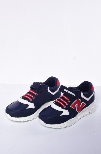 Navy Blue Children`s Shoes 50069-02