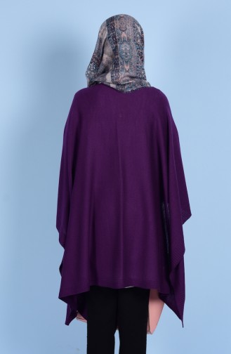 Knitwear Poncho 2002-01 Light Purple 2002-01