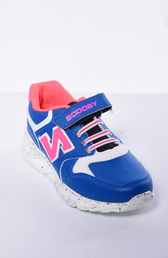 Spor Çocuk Ayakkabı 50069-07 Mavi Pembe