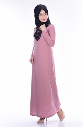 Powder Hijab Dress 2163-02