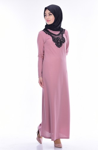 Powder Hijab Dress 2163-02