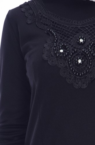 Black Hijab Dress 2163-01
