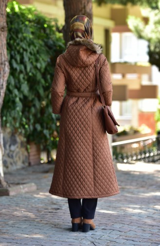 Kapüşonlu Kaban 5042-04 Taba