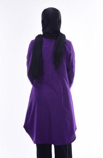 Buttoned Tunic 1420-12 Dark Purple 1420-12