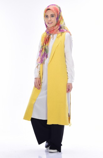 Triko Yelek 17235-04 Sarı