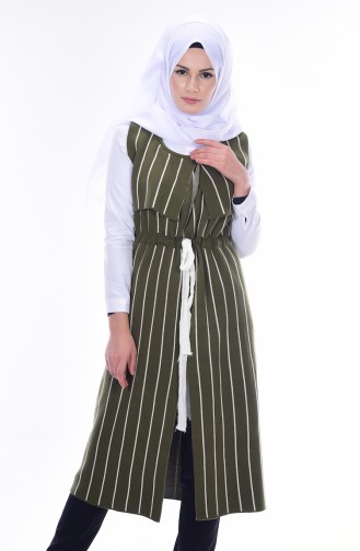 Khaki Gilet 3165-01