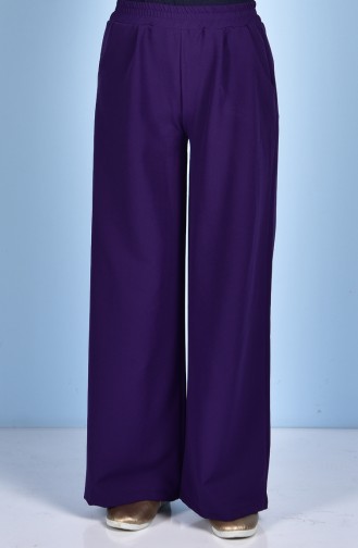 Pantalon Large avec Poches 5095-03 Pourpre 5095-03