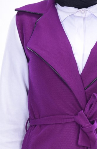 Vest with Belt 8414-07 Purple 8414-07