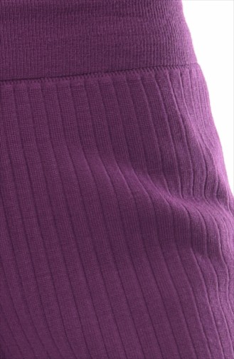 Knitwear Wide Leg Trousers 3988-01 Purple 3988-01