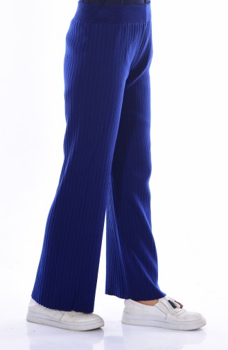 iLMEK Knitwear Wide Leg Pants 3988-05 Saxon Blue 3988-05