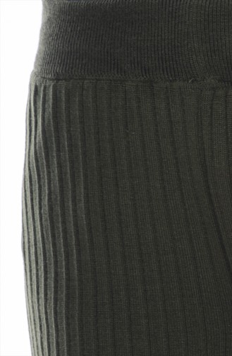 iLMEK Knitwear Wide Leg Pants 3988-06 Khaki 3988-06
