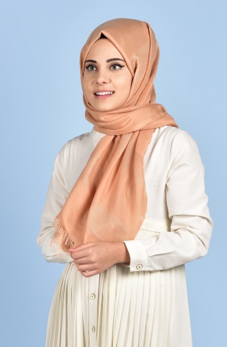 Net Detailed Shawl 19033-02 Light Pink 02