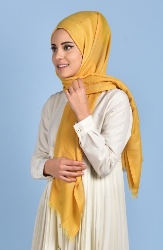 Dark Yellow Shawl 04