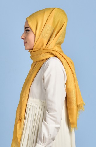 Dark Yellow Shawl 04