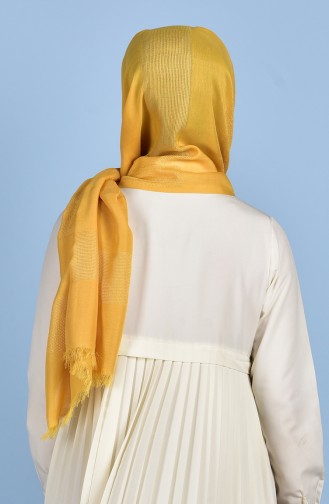 Dark Yellow Shawl 04