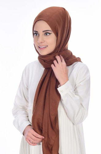 Net Detailed Shawl 19033-07 Brown 07