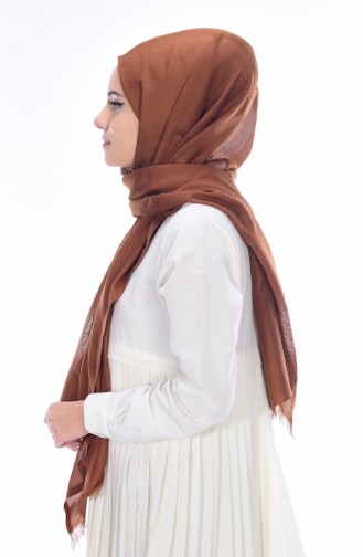 Net Detailed Shawl 19033-07 Brown 07