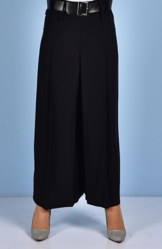 Trouser Skirt with Belt 21226-01 Black 21226-01