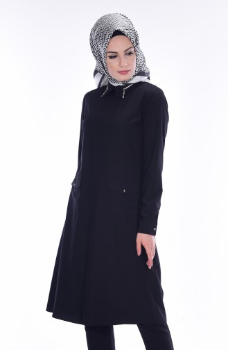 Tunic with Pockets 0116-05 Black 0116-05