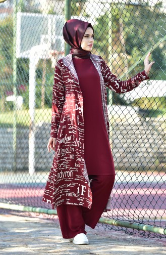 Claret Red Suit 6022-02