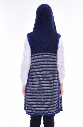 Vest with Hood and Pockets 1066-03 Saxon Blue 1066-03