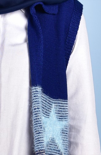 Glittered Knitwear Vest 1081-09 Saxon Blue 1081-09