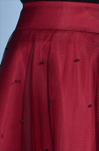 تنورة أحمر كلاريت 0621-02