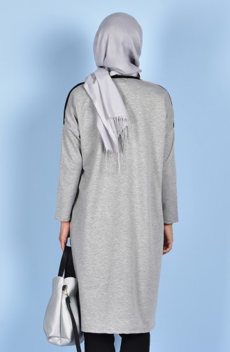 Bat Sleeve Tunic 4212-01 Grey 4212-01