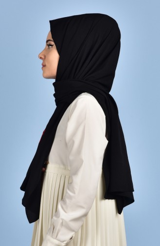 Nakışlı Şal 9910090-01 Siyah