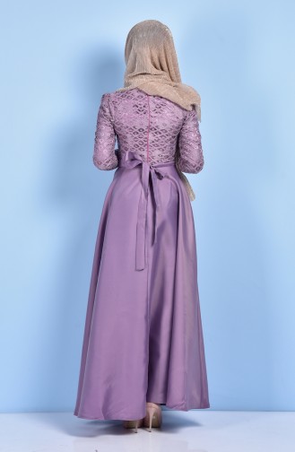 Lila Hijab-Abendkleider 5064-04