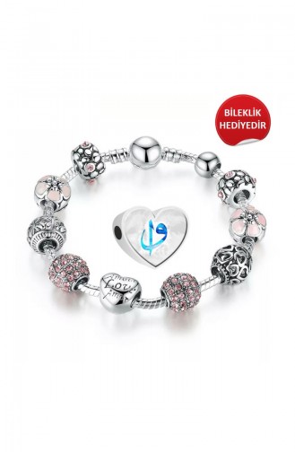 Vav Elif Argent Charm Angemiel Bracelet 002766 002766