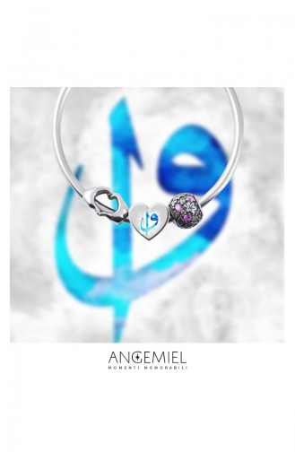 Vav Elif Argent Charm Angemiel Bracelet 002766 002766