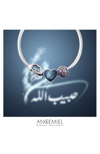 Hz Muhammed Sav Argent Charm Angemiel Bracelet ALM002757 Coloré 002757