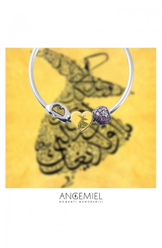 Conception Spéciale Argent Charm Angemiel Bracelet ALM002764 Coloré 002764
